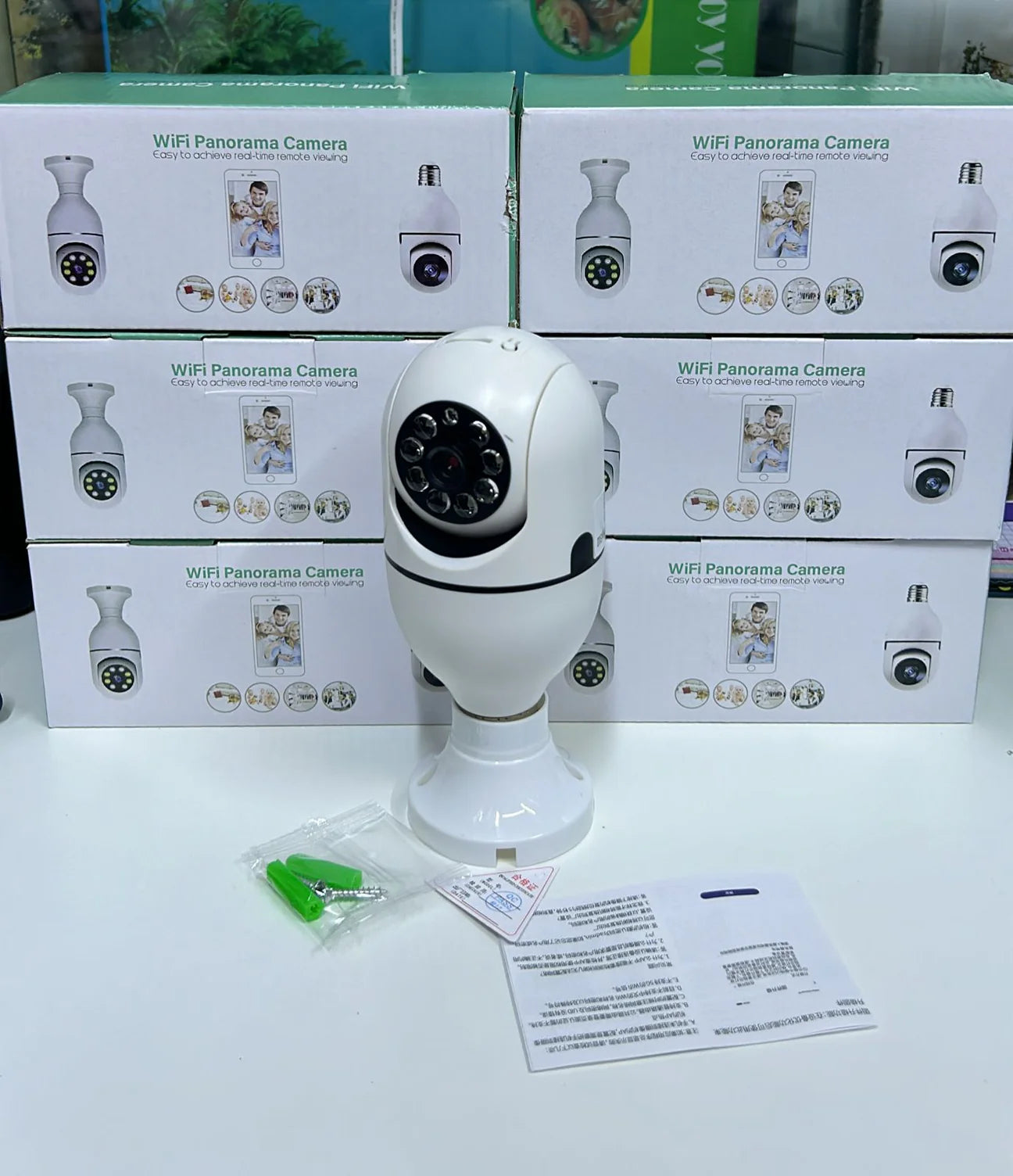 Foco Cámara WiFi con Visión Nocturna